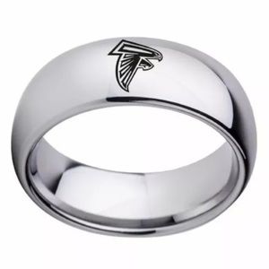 Silver Arc Atlanta Falcons Ring